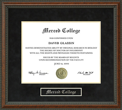 Merced College Diploma Frame: Wordyisms