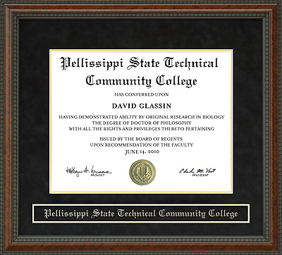 Pellissippi State Technical Community College (PSTCC) Diploma Frame