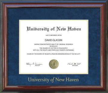 University of New Haven Diploma Frame