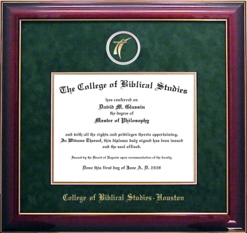 College of Biblical Studies Logo Diploma Frame