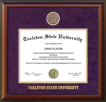 Tarleton State University Diploma Frame with School Medallion