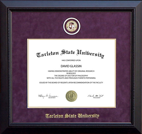 Tarleton State University Diploma Frame with Embossed School Seal by ...