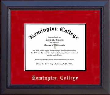 Remington College Classic Diploma Frame with Embossed Suede Mat