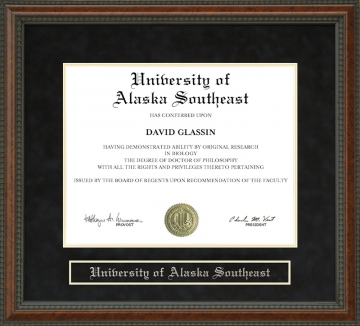 University of Alaska Southeast Diploma Frame