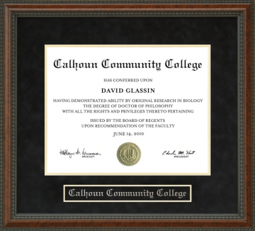 Calhoun Community College Diploma Frame