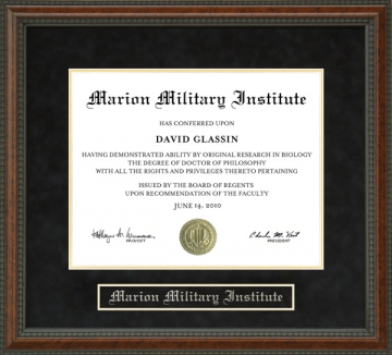 Marion Military Institute Diploma Frame