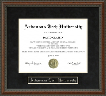 Arkansas Tech University (ATU) Diploma Frame