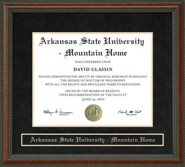 Arkansas State University - Mountain Home (ASUMH) Diploma Frame