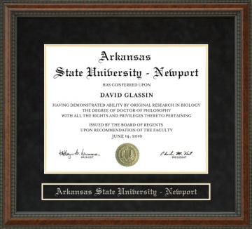 Arkansas State University - Newport (ASUN) Diploma Frame