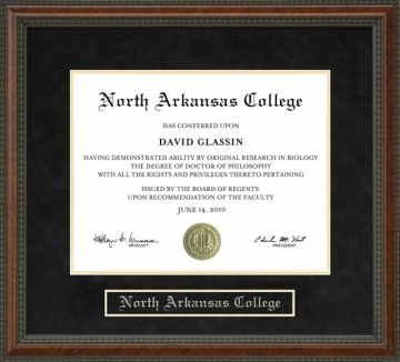 North Arkansas College (Northark) Diploma Frame