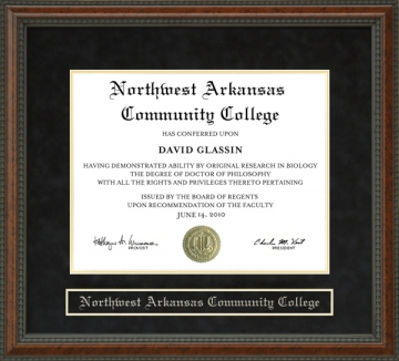 Northwest Arkansas Community College (NWACC) Diploma Frame