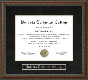 Pulaski Technical College Diploma Frame