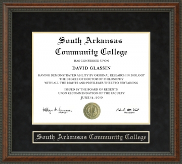 South Arkansas Community College (SouthArk) Diploma Frame