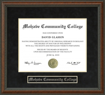 Mohave Community College Diploma Frame