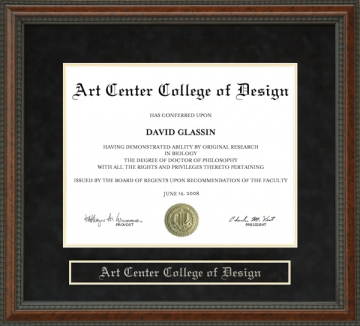 Art Center College of Design (ACCD) Diploma Frame