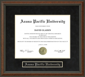 Azusa Pacific University (APU) Diploma Frame