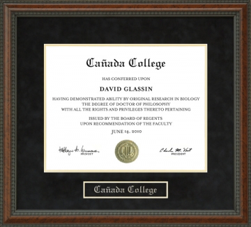 Caada College Diploma Frame