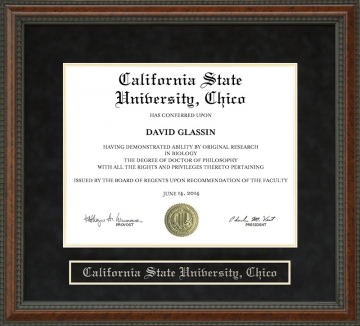 Chico State Diploma Frame