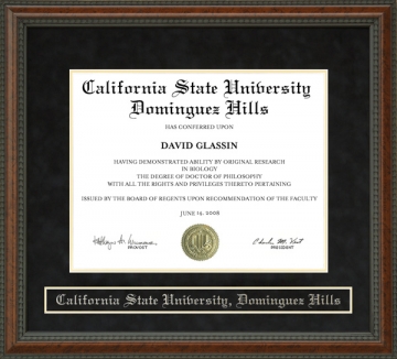 California State University, Dominguez Hills (CSUDH) Diploma Frame