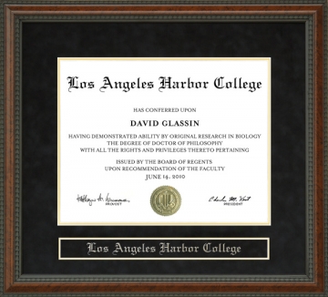 Los Angeles Harbor College (LAHC) Diploma Frame