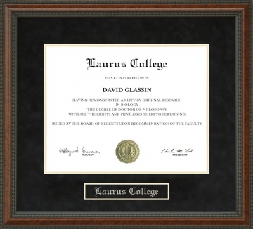 Laurus College Diploma Frame