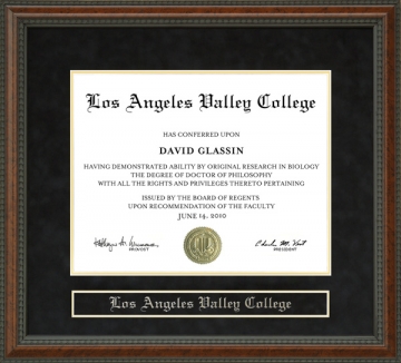 Los Angeles Valley College (LAVC) Diploma Frame