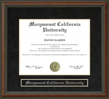 Marymount California University Diploma Frame