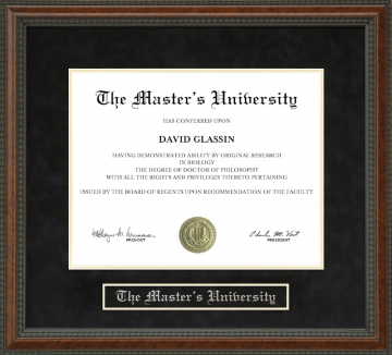 The Master's University Diploma Frame