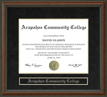 Arapahoe Community College Diploma Frame