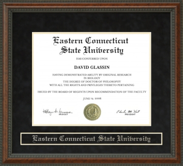 Eastern Connecticut State University (ECSU) Diploma Frame