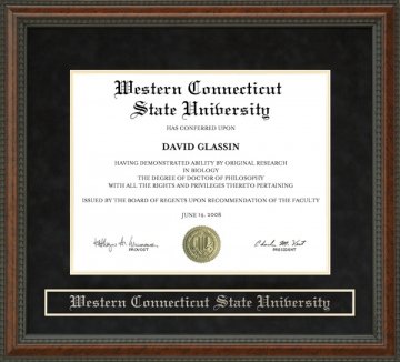 Western Connecticut State University (WestConn) Diploma Frame