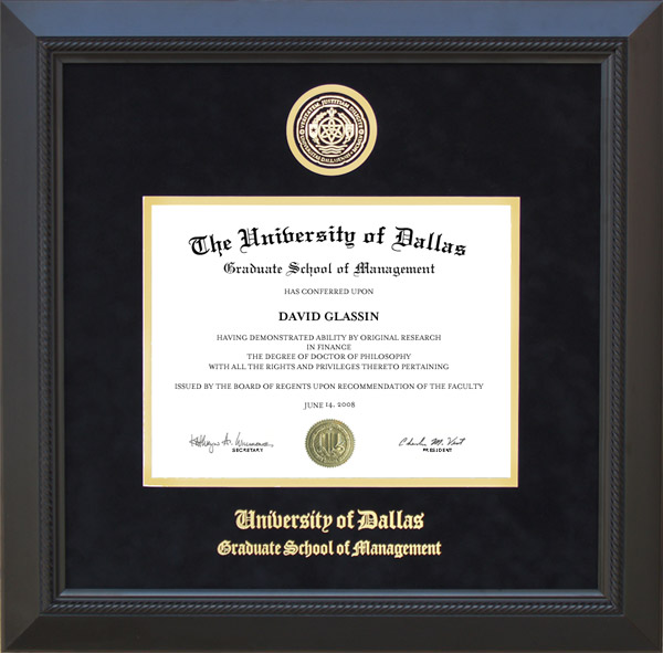 University of Dallas diploma frame campus picture certificate framing graduation gift college degree grad plaque selling graduate custom frames