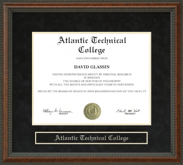 Atlantic Technical College Diploma Frame