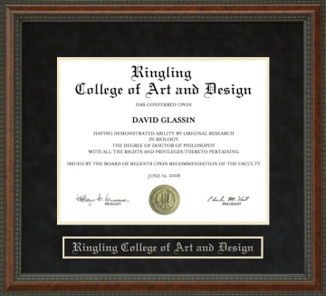 Ringling College of Art and Design Diploma Frame