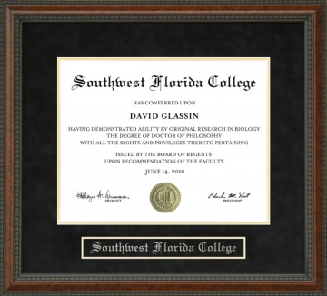 Southwest Florida College (SWFC) Diploma Frame