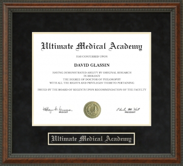 Ultimate Medical Academy Diploma Frame