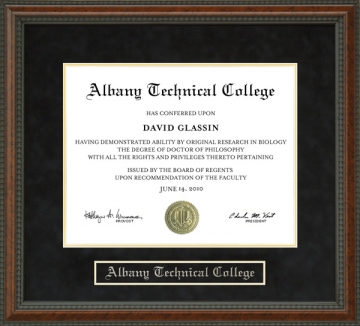 Albany Technical College (ATC) Diploma Frame