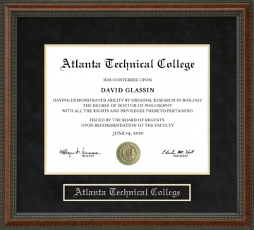 Atlanta Technical College Diploma Frame