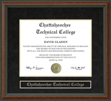 Chattahoochee Technical College Diploma Frame