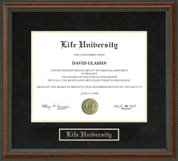 Life University Diploma Frame