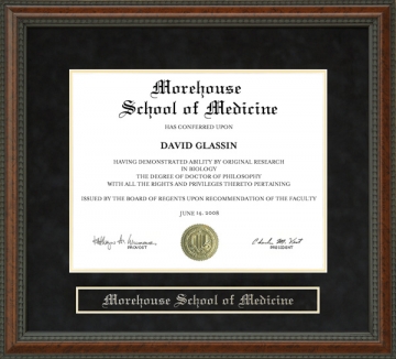 Morehouse School of Medicine Diploma Frame