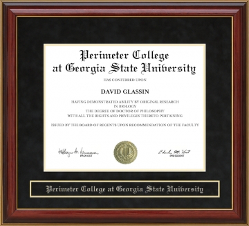 Perimeter College at Georgia State University Mahogany Diploma Frame