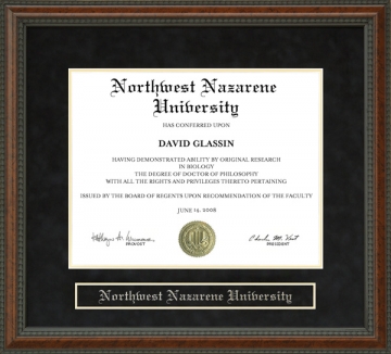 Northwest Nazarene University (NNU) Diploma Frame