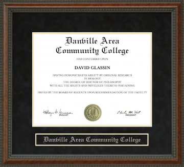 Danville Area Community College Diploma Frame