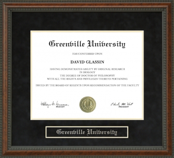 Greenville University Diploma Frame