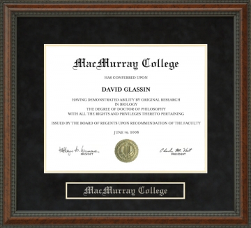 MacMurray College (MAC) Diploma Frame