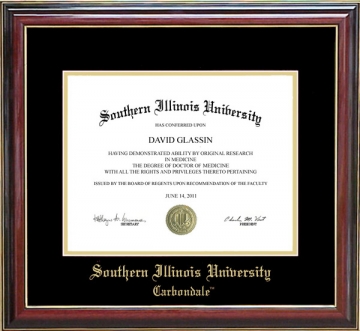 Southern Illinois University Carbondale Diploma Frame