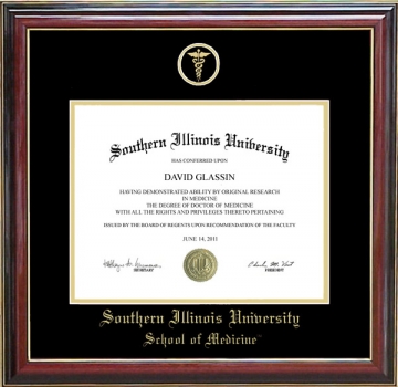 Southern Illinois University School of Medicine Diploma Frame