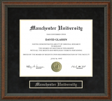 Manchester University Diploma Frame