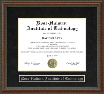 Rose-Hulman Institute of Technology Diploma Frame